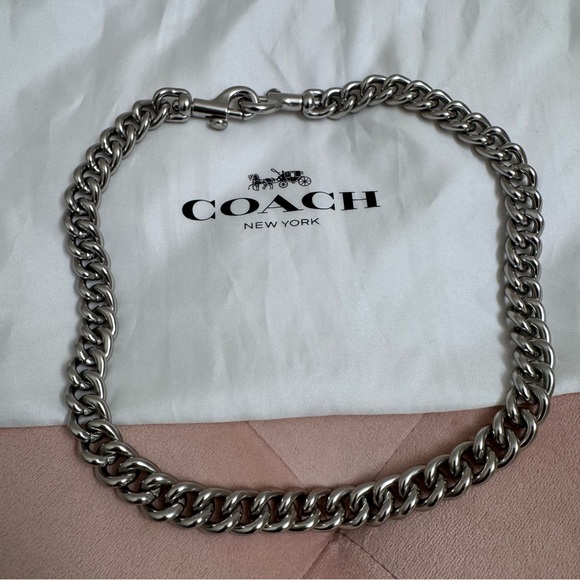 Coach Accessories - Coach Cassie 19 Chunky Chain Strap in Silver